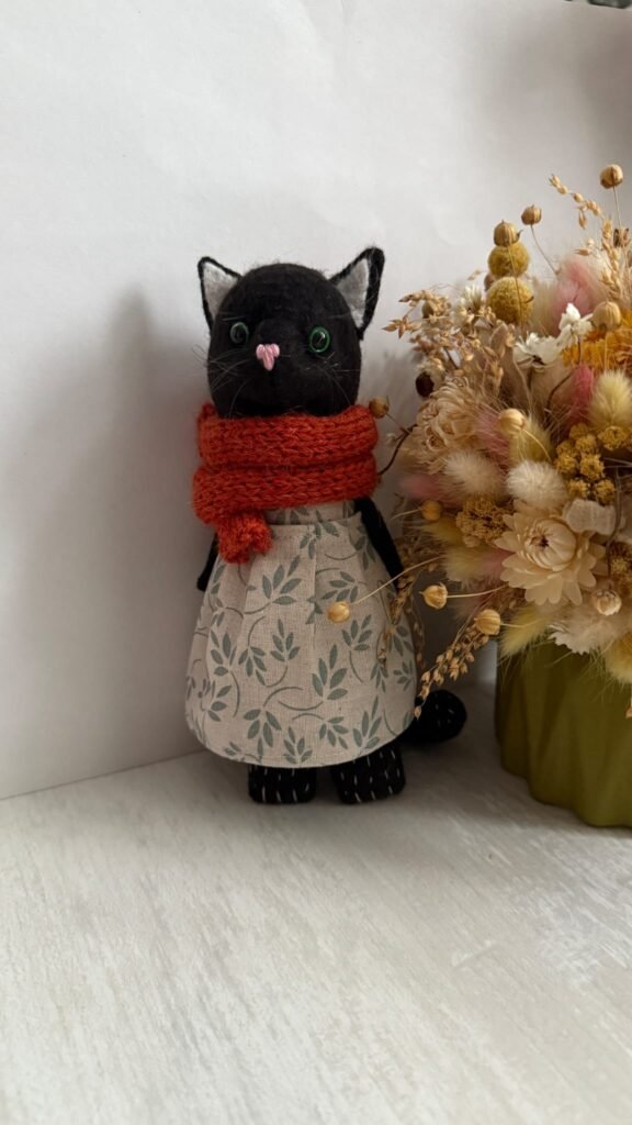 Handgemachte Katze